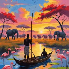 African Safari scene
