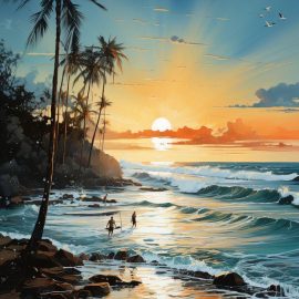 Tropical Beach Sunset